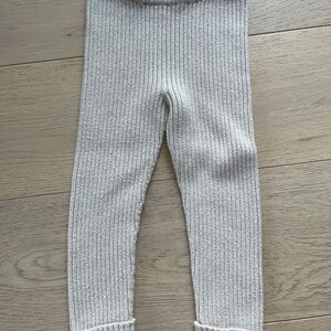 Hanna Andersson rib sweater pants 3T